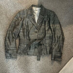 Carolina Herrera Waist Tie Blazer